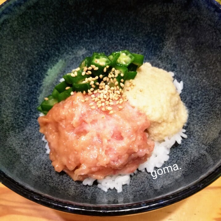 ネバネバ2トップとまぐろ中落ち丼